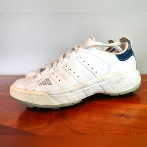 Adidas White and Navy Women's Shoes